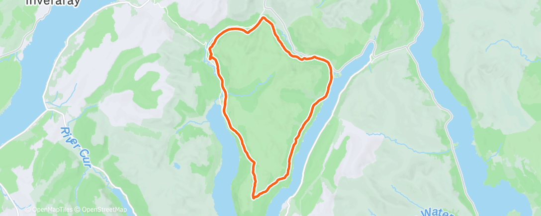 Map of the activity, Morning Run