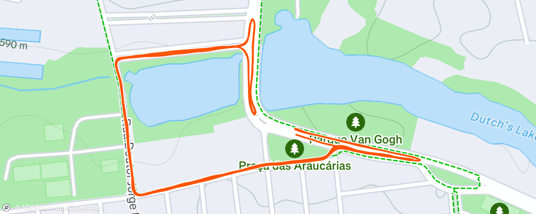 Map of the activity, Corrida Triatlon Sprint