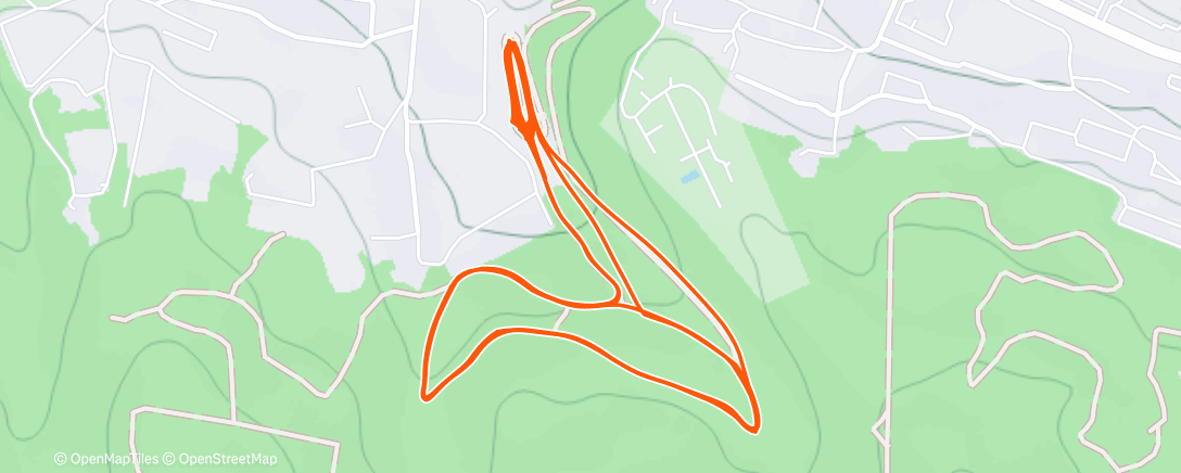 Map of the activity, Северный лыжный заезд (утро)