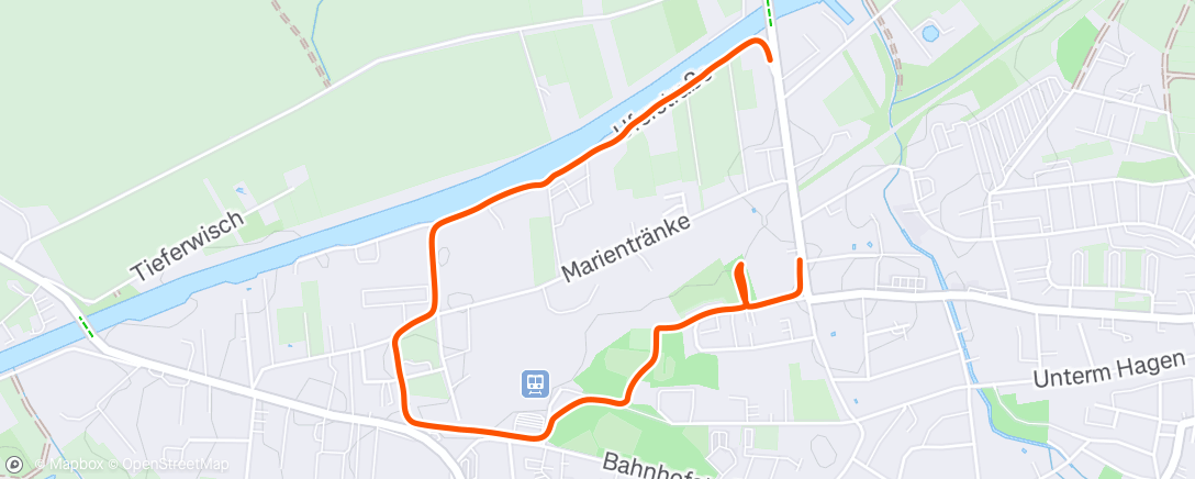 Map of the activity, Morning Walk