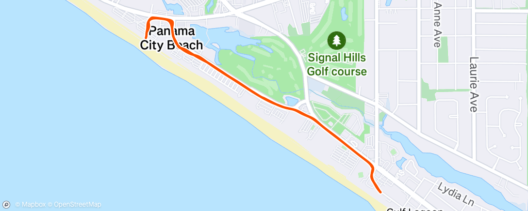 Map of the activity, Morning Walk