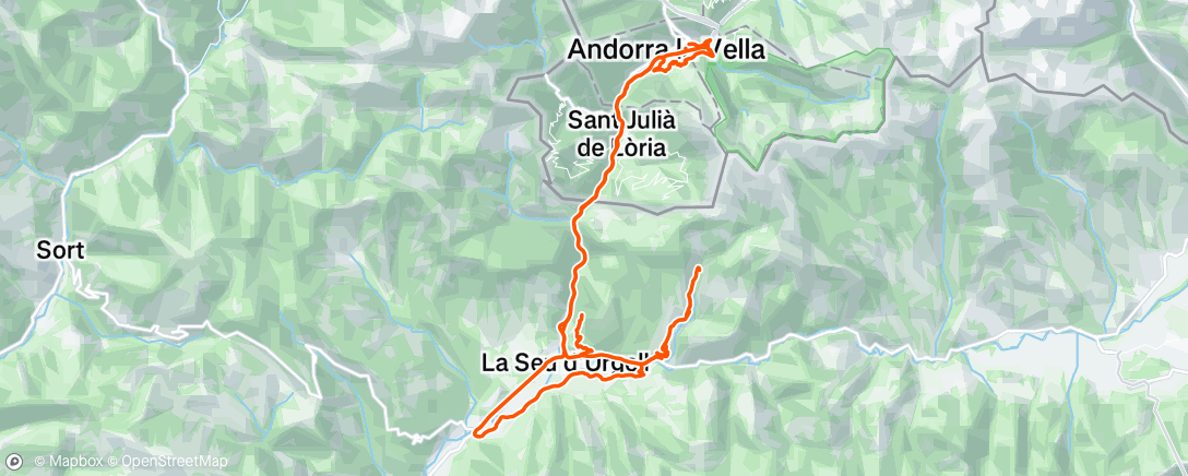 Map of the activity, Sortie vélo le matin