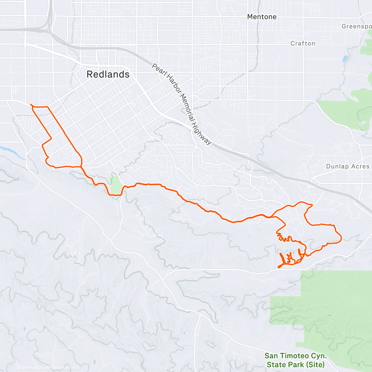 Map of the activity, Oakmont