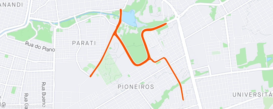 Map of the activity, Circuito CCZ