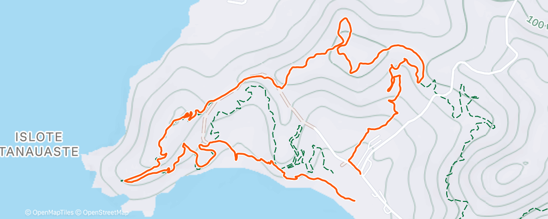 Map of the activity, Afternoon Hike