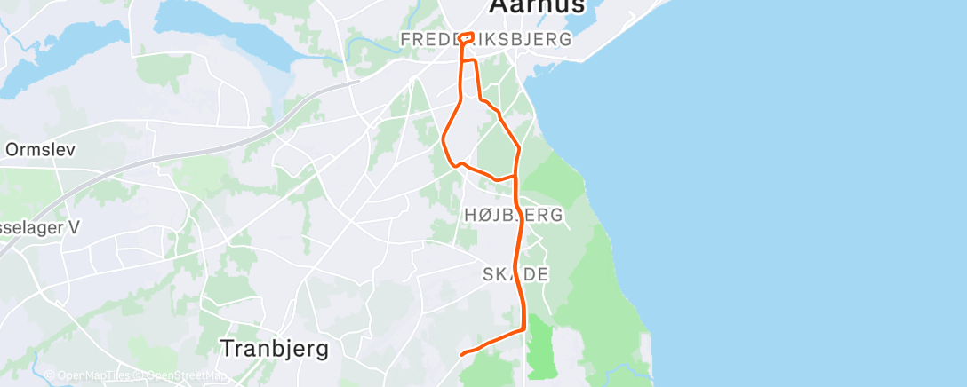 Карта физической активности (Afternoon Ride)