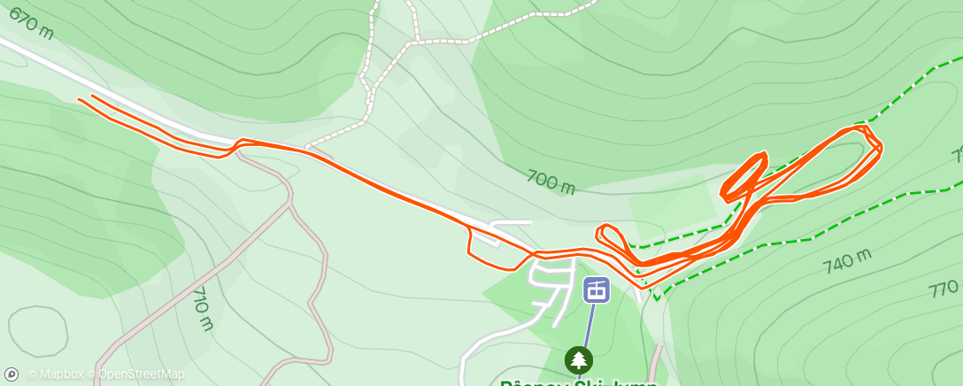 アクティビティ「Morning Trail Run」の地図