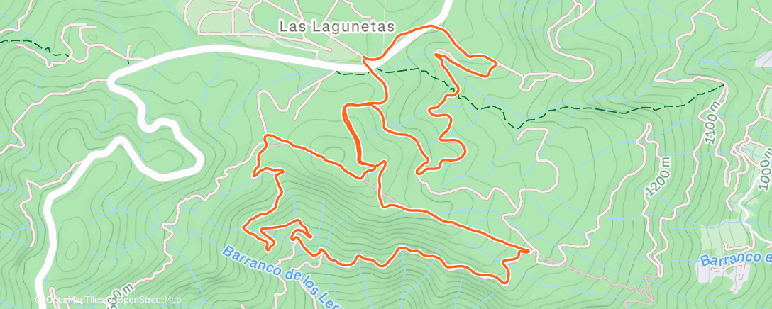 Карта физической активности (Carrera de montaña a la hora del almuerzo)