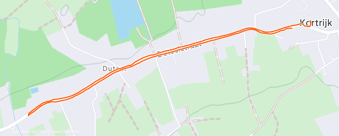 Map of the activity, Evening Walk