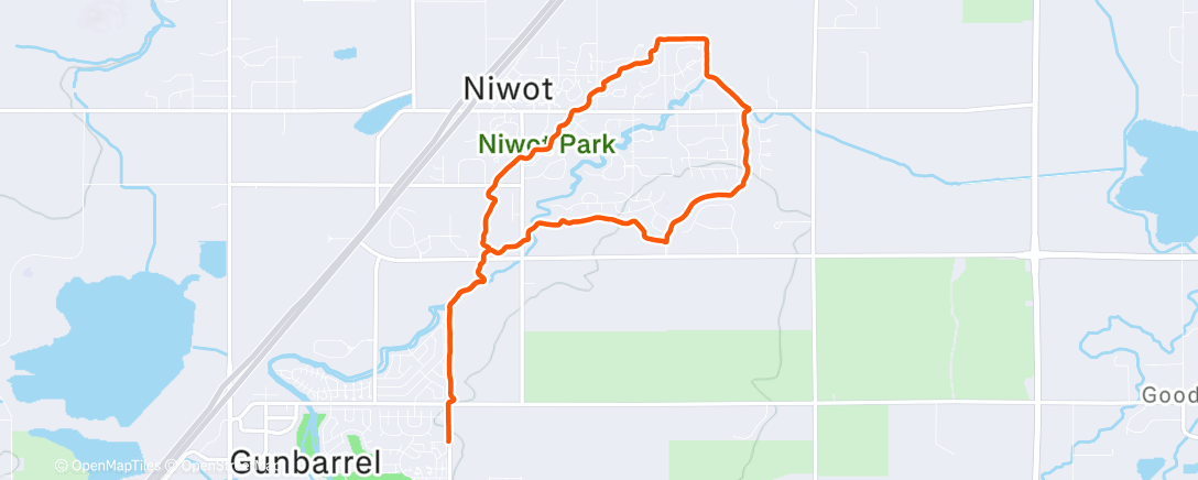 Карта физической активности (Afternoon Run)