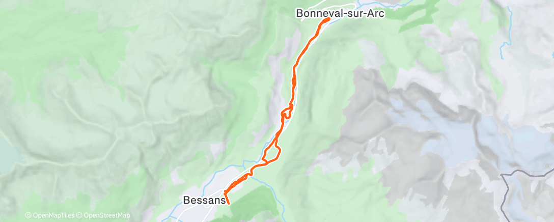 Map of the activity, Stage BSH // Skating