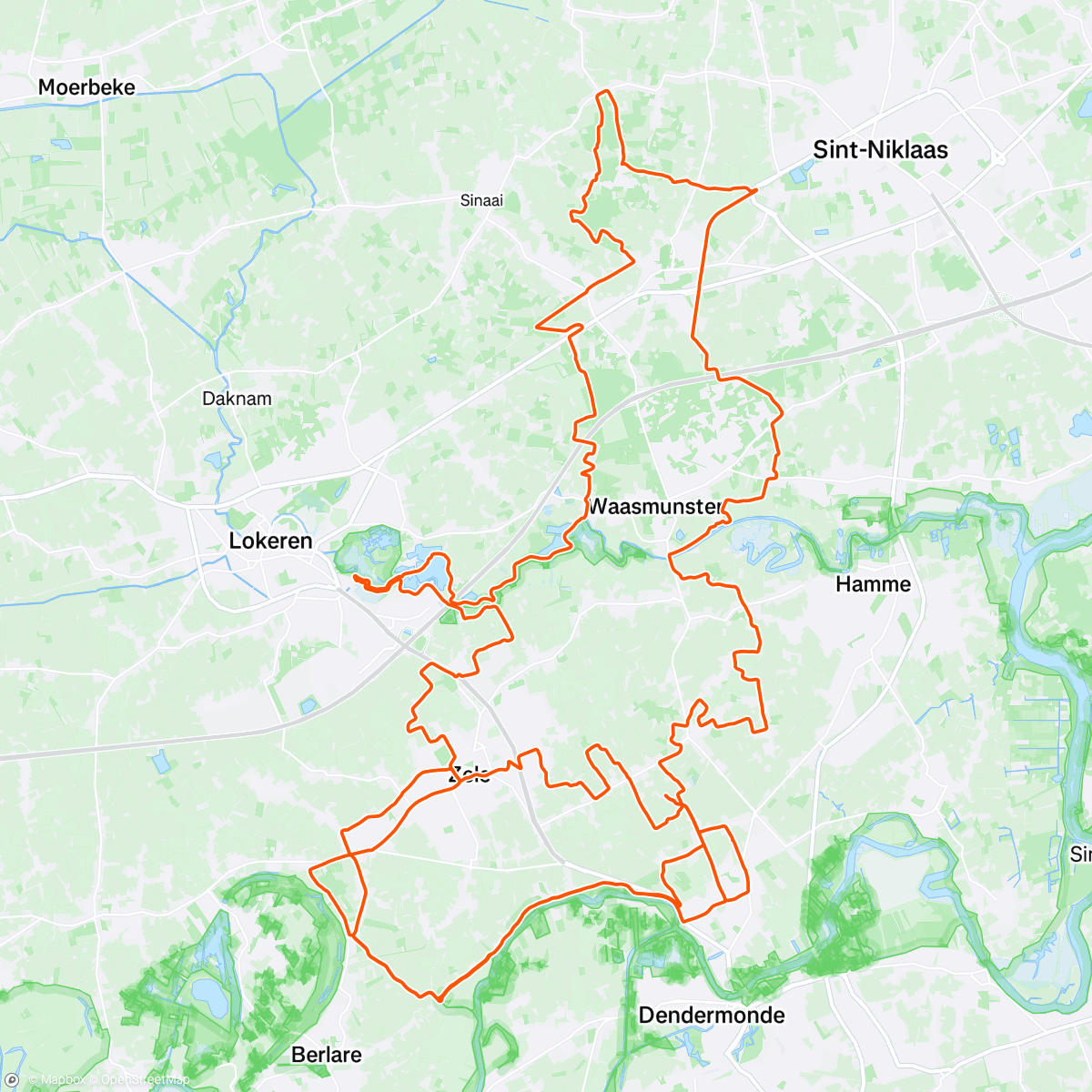 Map of the activity, Gravel ride met clementje