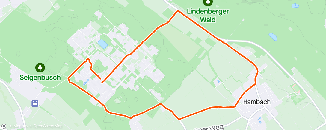 Map of the activity, Mittagsrunde mit Michael 🏃‍♂️🏃‍♂️☀️