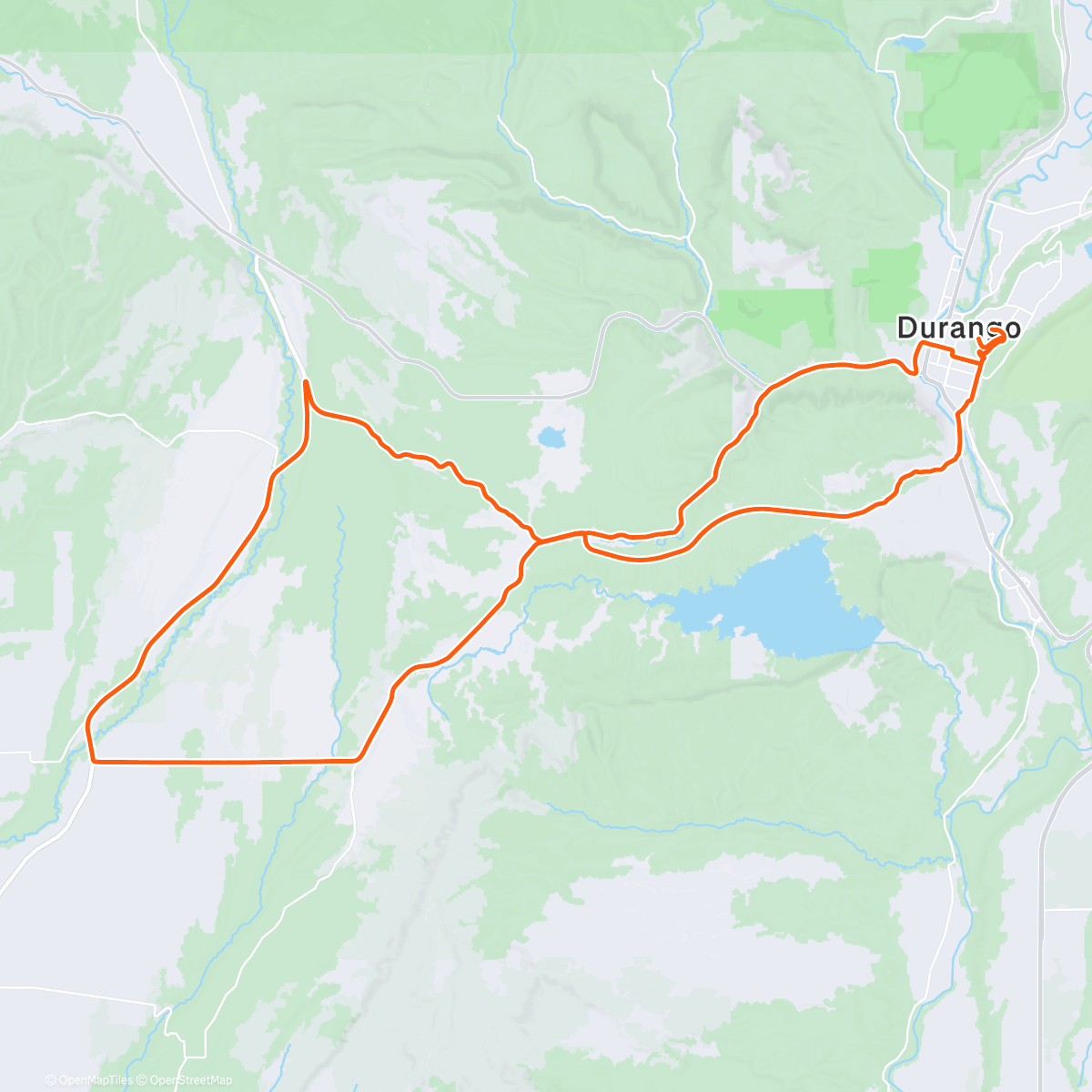 Map of the activity, Afternoon Ride