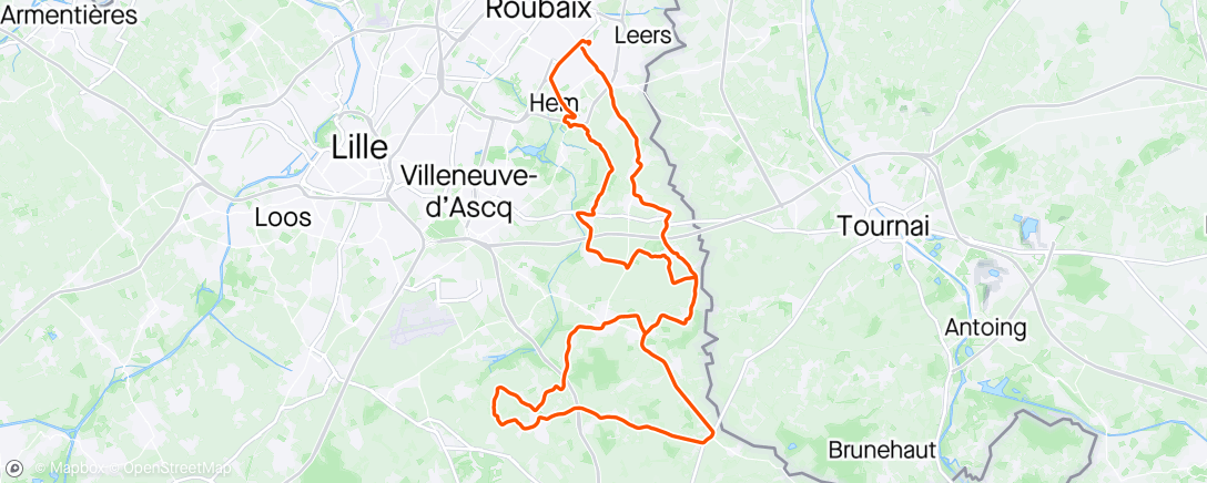 Map of the activity, Paris Roubaix - Loved it