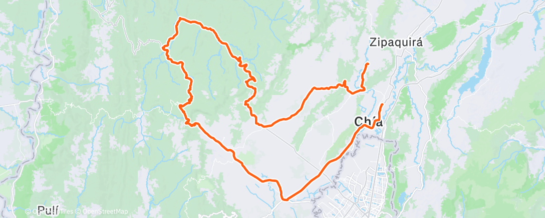 Mappa dell'attività Morning Ride