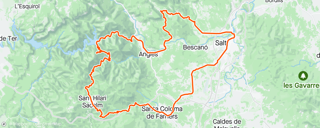 Map of the activity, Sant Hilari