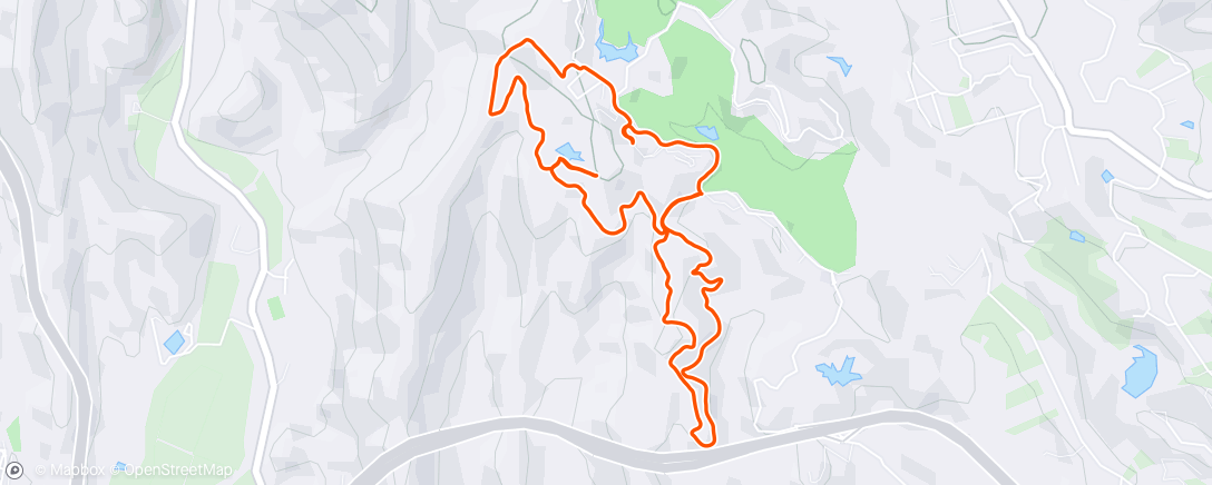 Map of the activity, Morning Trailrun