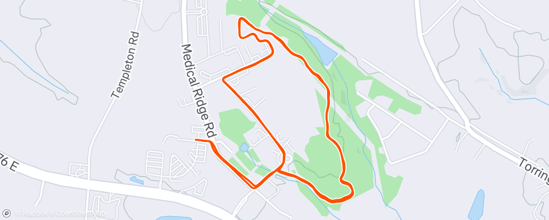 Map of the activity, Lunch Run