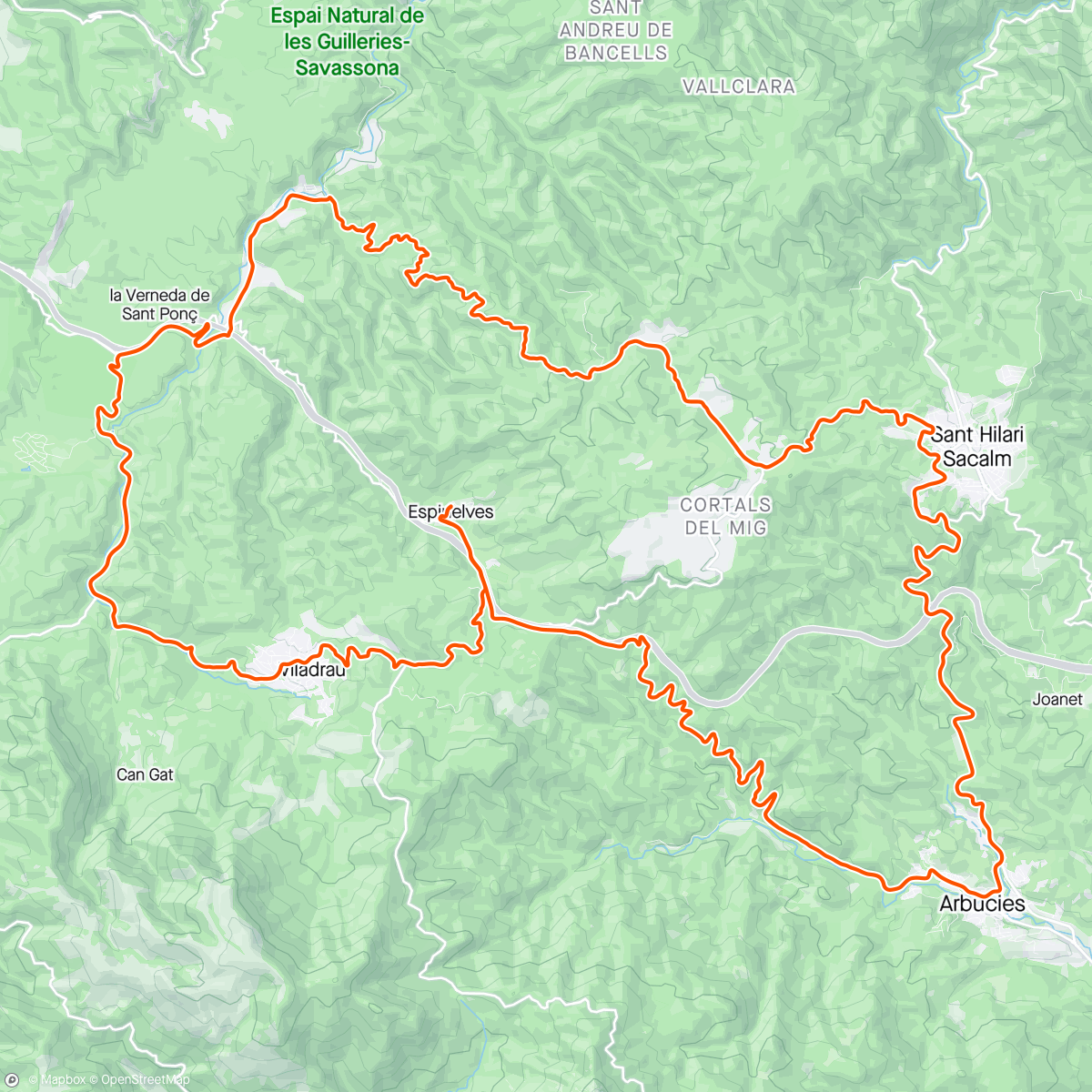Map of the activity, Eina nova