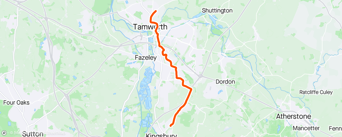 Map of the activity, Cold commute