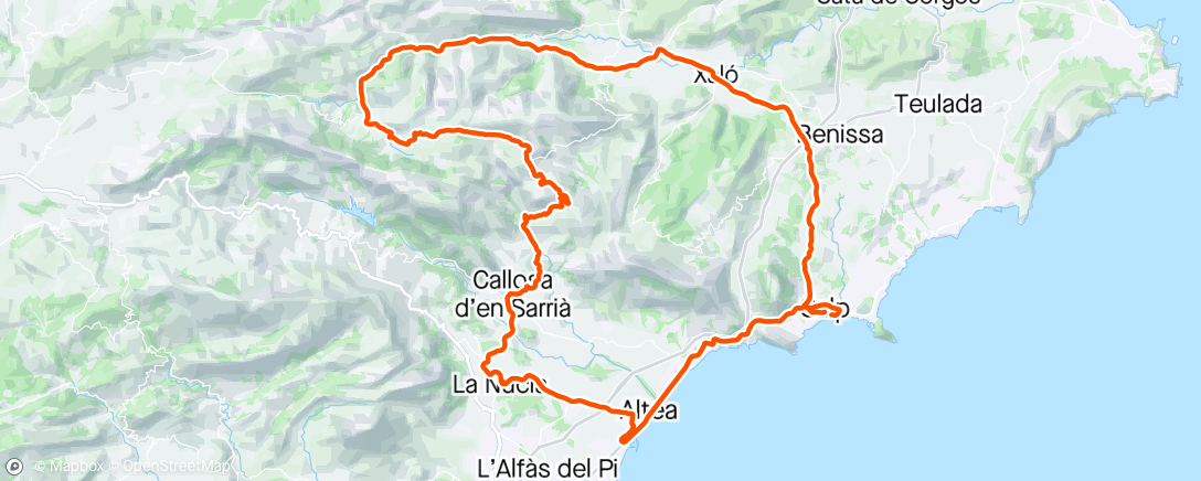 Map of the activity, Hurt the legs a bit