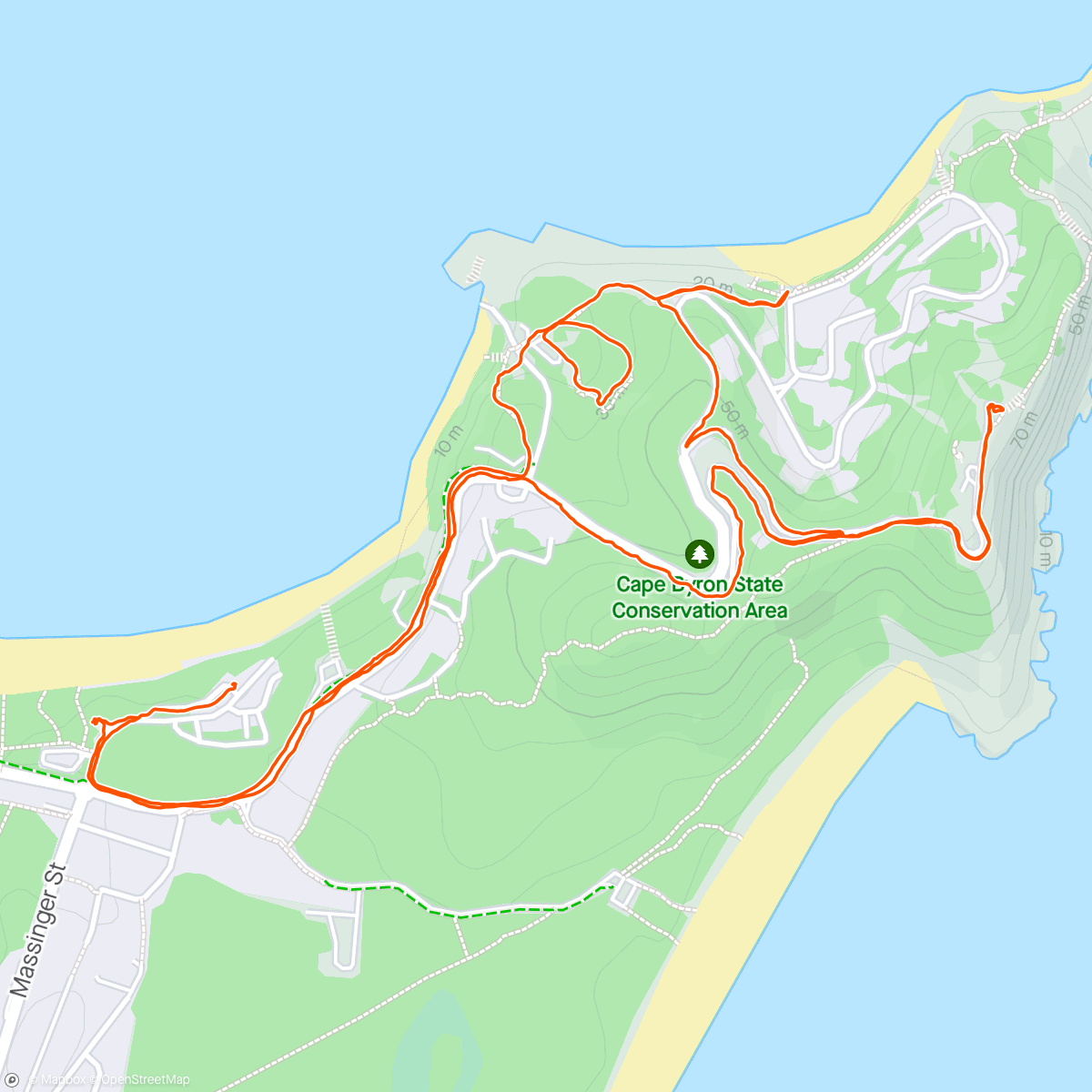 Map of the activity, Byron “spin”