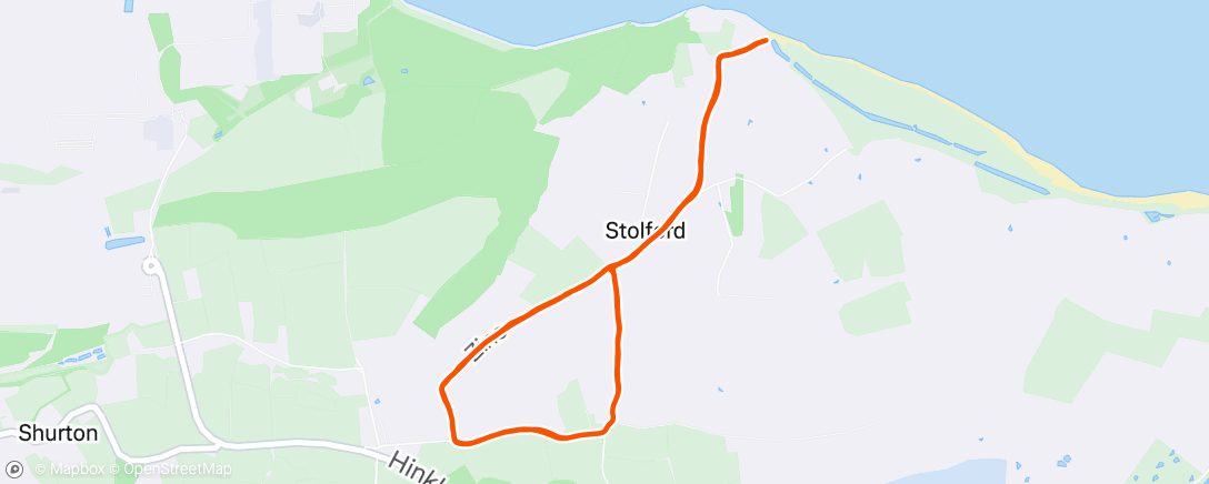 Map of the activity, Morning Walk