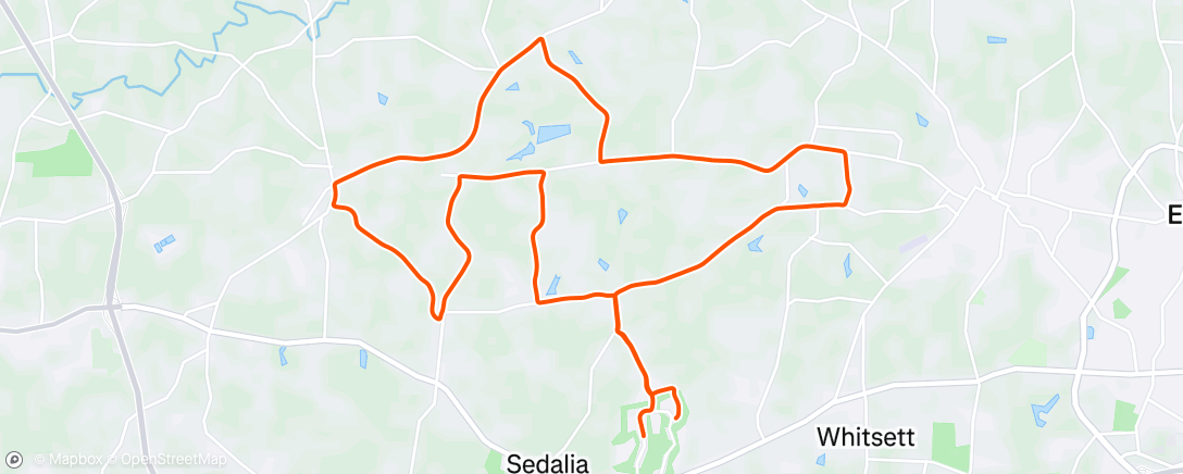 Map of the activity, Afternoon Ride