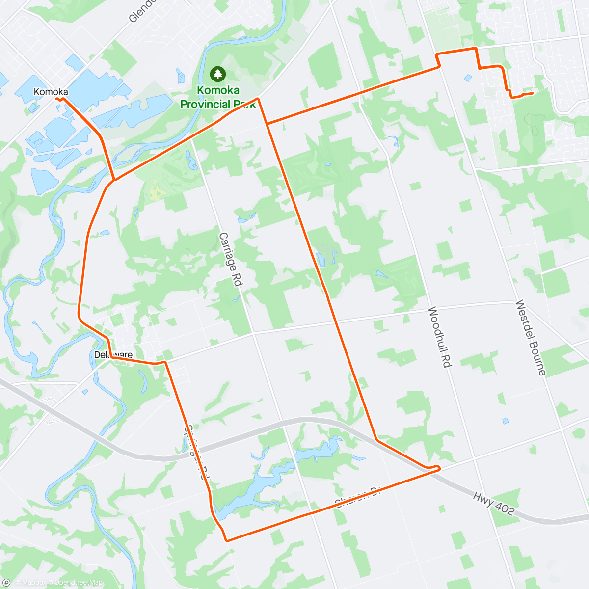 Map of the activity, Rider Devo Group