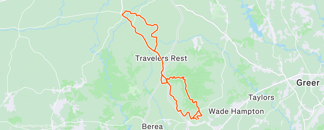 Map of the activity, Morning Ride