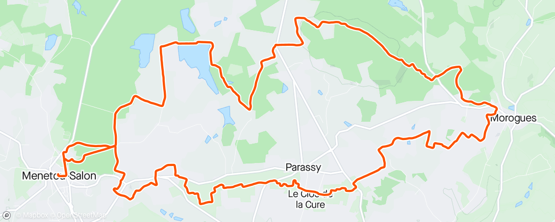 Map of the activity, Trail des Terres du haut Berry 26/142