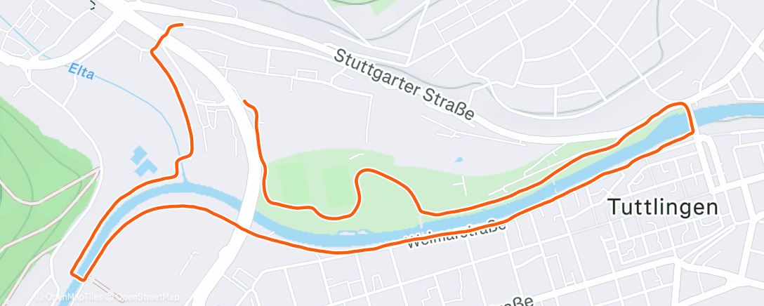 Map of the activity, Silvesterlauf 2025