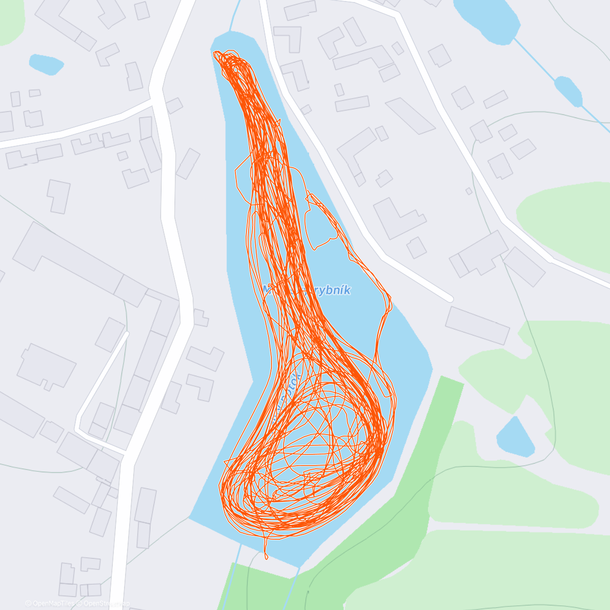 Map of the activity, Zjezdit Cernou