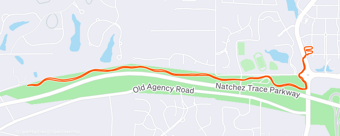 Map of the activity, Morning Run