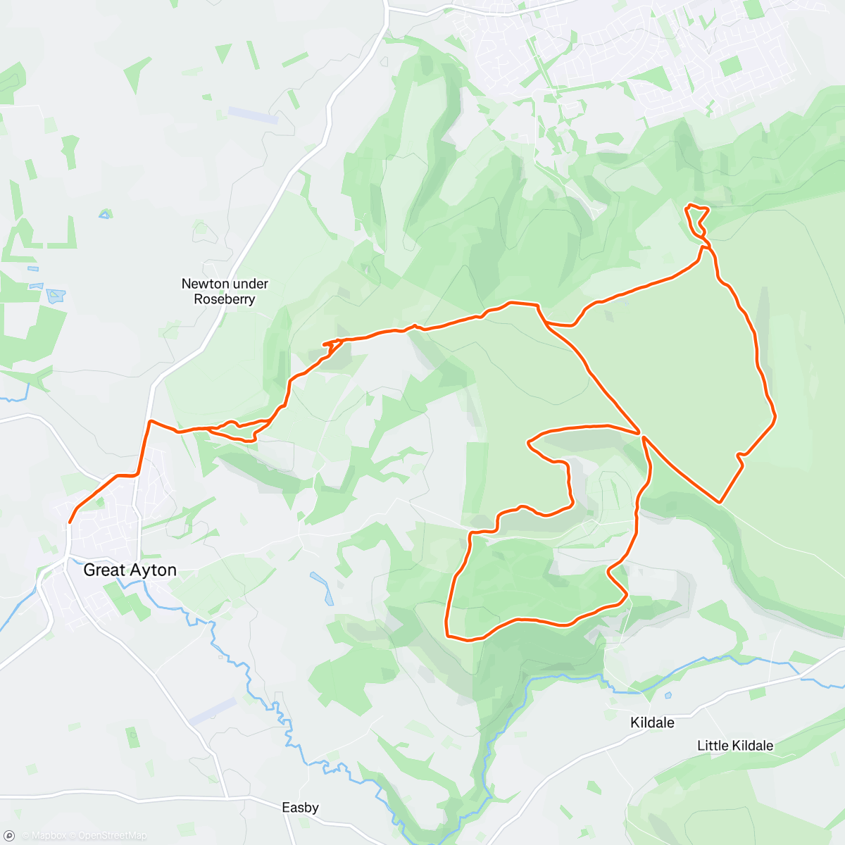 Map of the activity, Time & Climb.. 51yrs old and finding time to play!