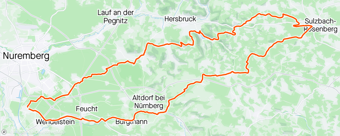 「Schotterfahrt in die Oberpfalz」活動的地圖