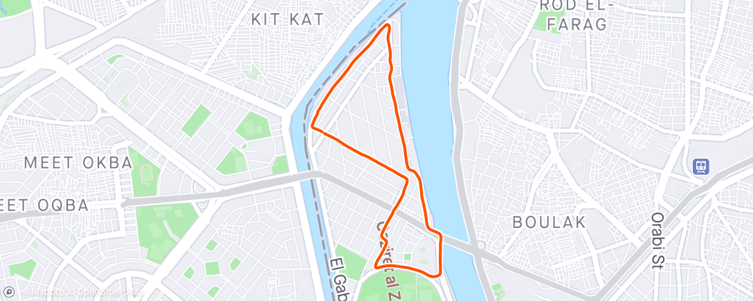Map of the activity, The classic “I don’t want to run” run
