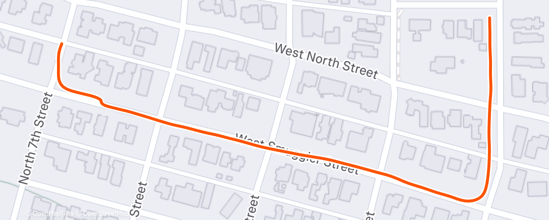 Карта физической активности (Afternoon Run)