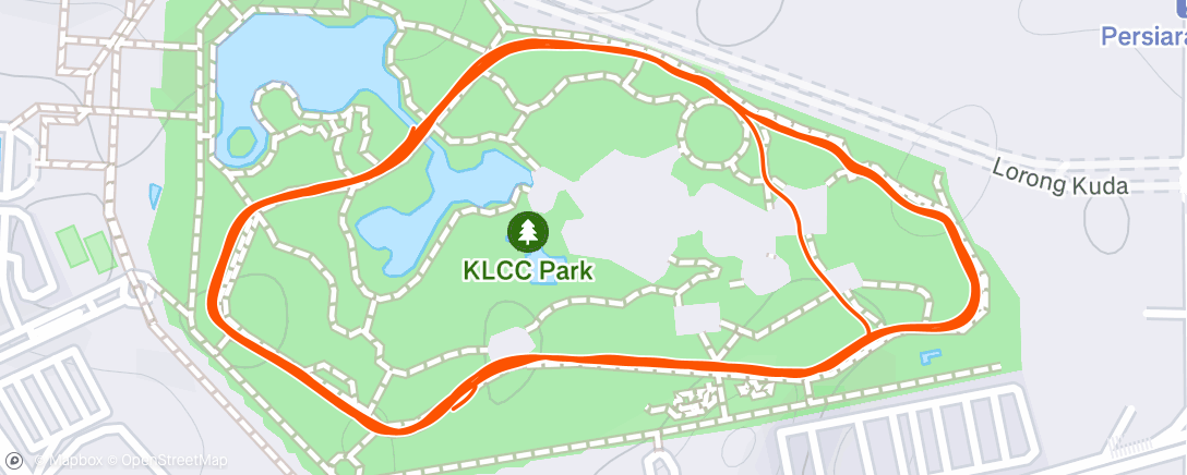 Map of the activity, Morning Run