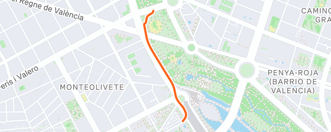 Map of the activity, Morning Run