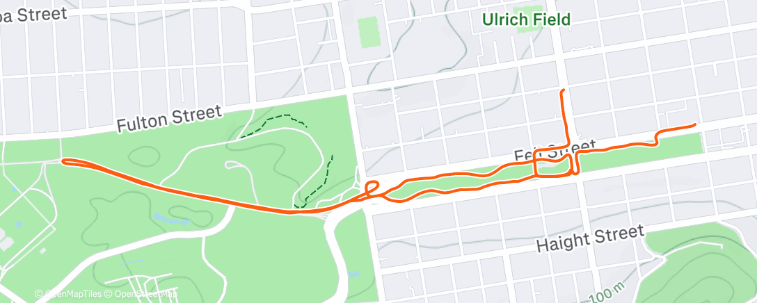 Map of the activity, joining on the journey