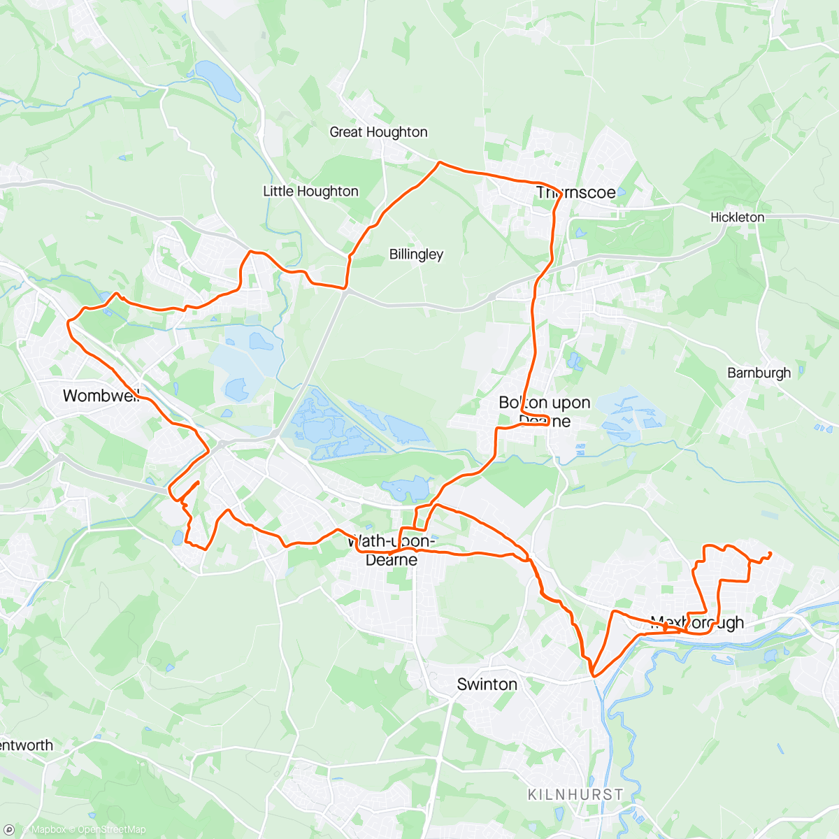Map of the activity, Viking’s maiden ride