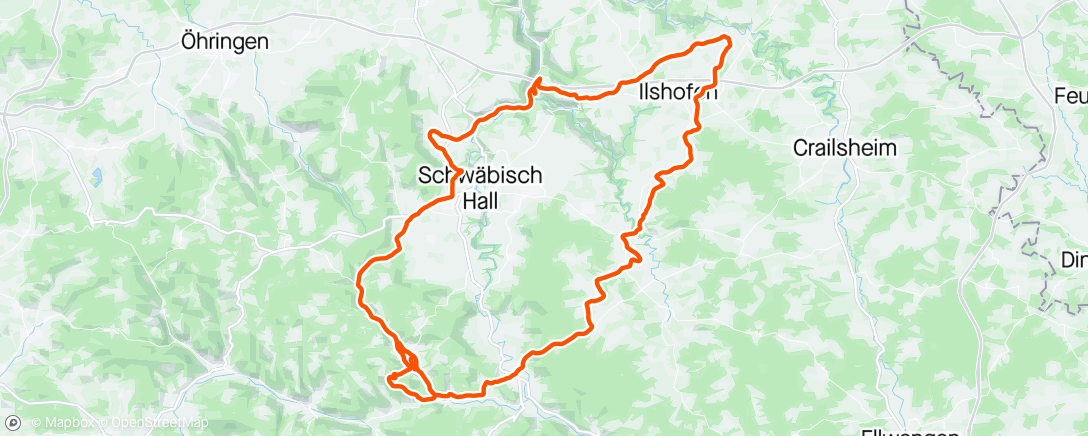 Karte der Aktivität „Hügeltour”