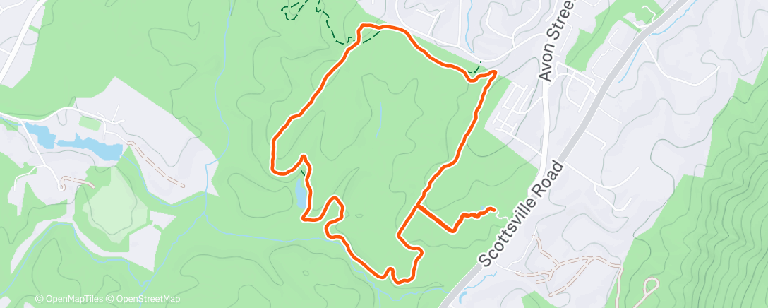 Map of the activity, Lunch Walk