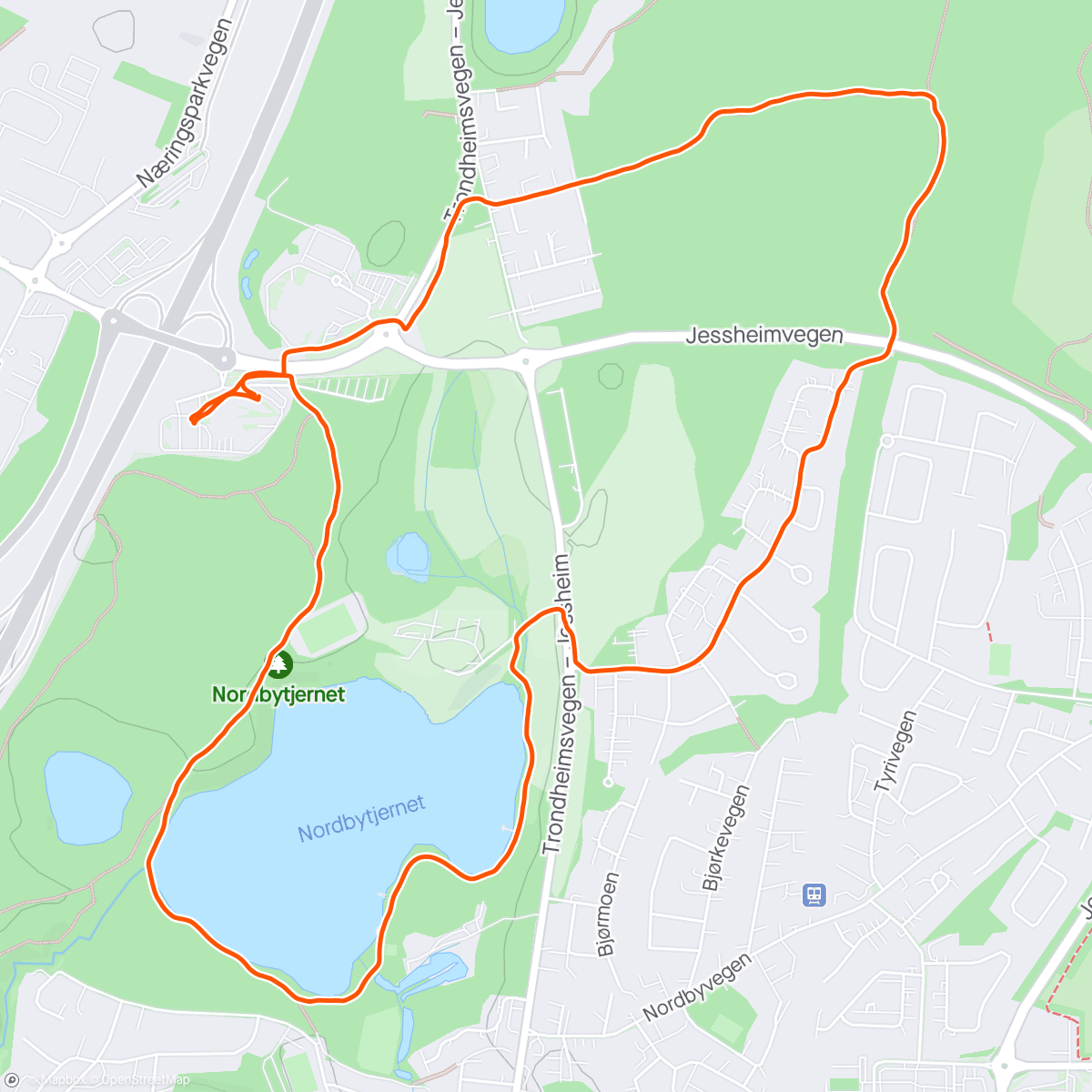 Map of the activity, Work-run, shakeout på tunge ultra-bein ☀️