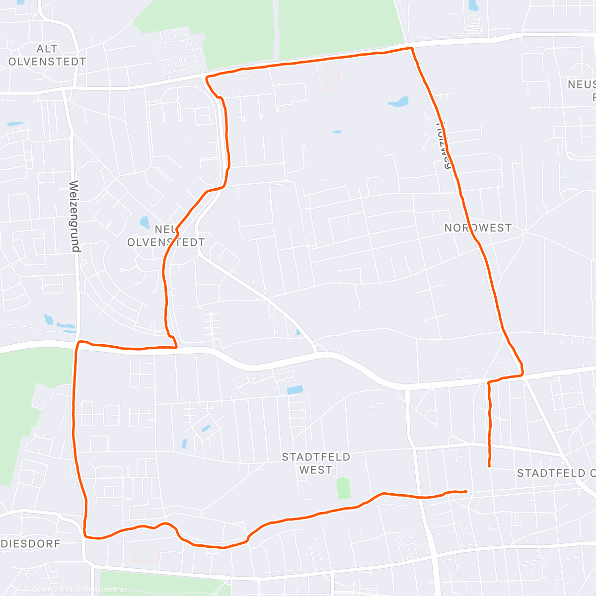 Карта физической активности (Schneegestöber)