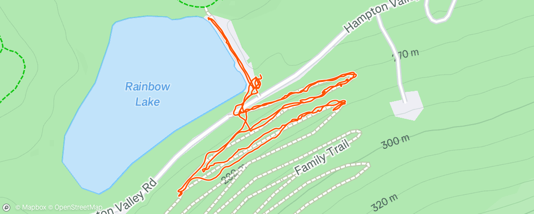 Map of the activity, Lunch Hike