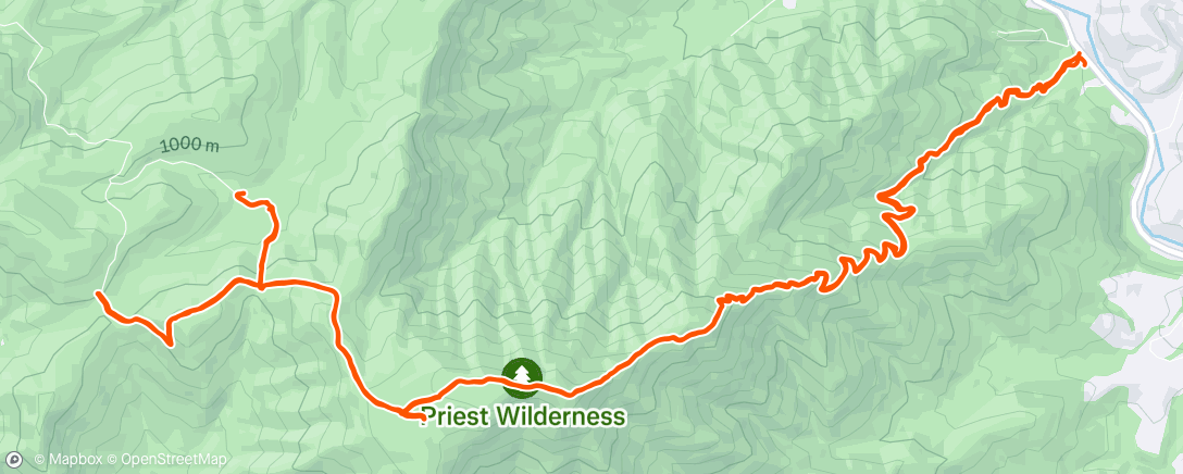 Map of the activity, Morning Hike