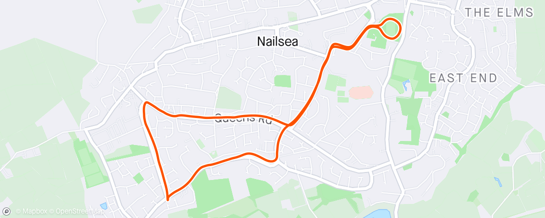 Map of the activity, Afternoon Run in the village